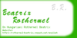 beatrix rothermel business card